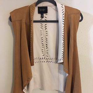 Vegan suede vest